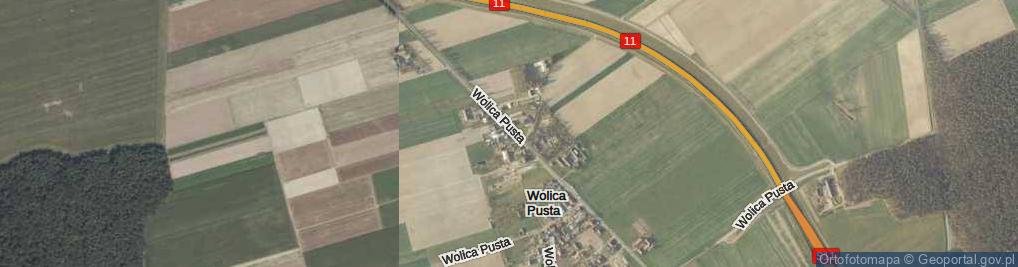 Zdjęcie satelitarne Wolica Pusta ul.